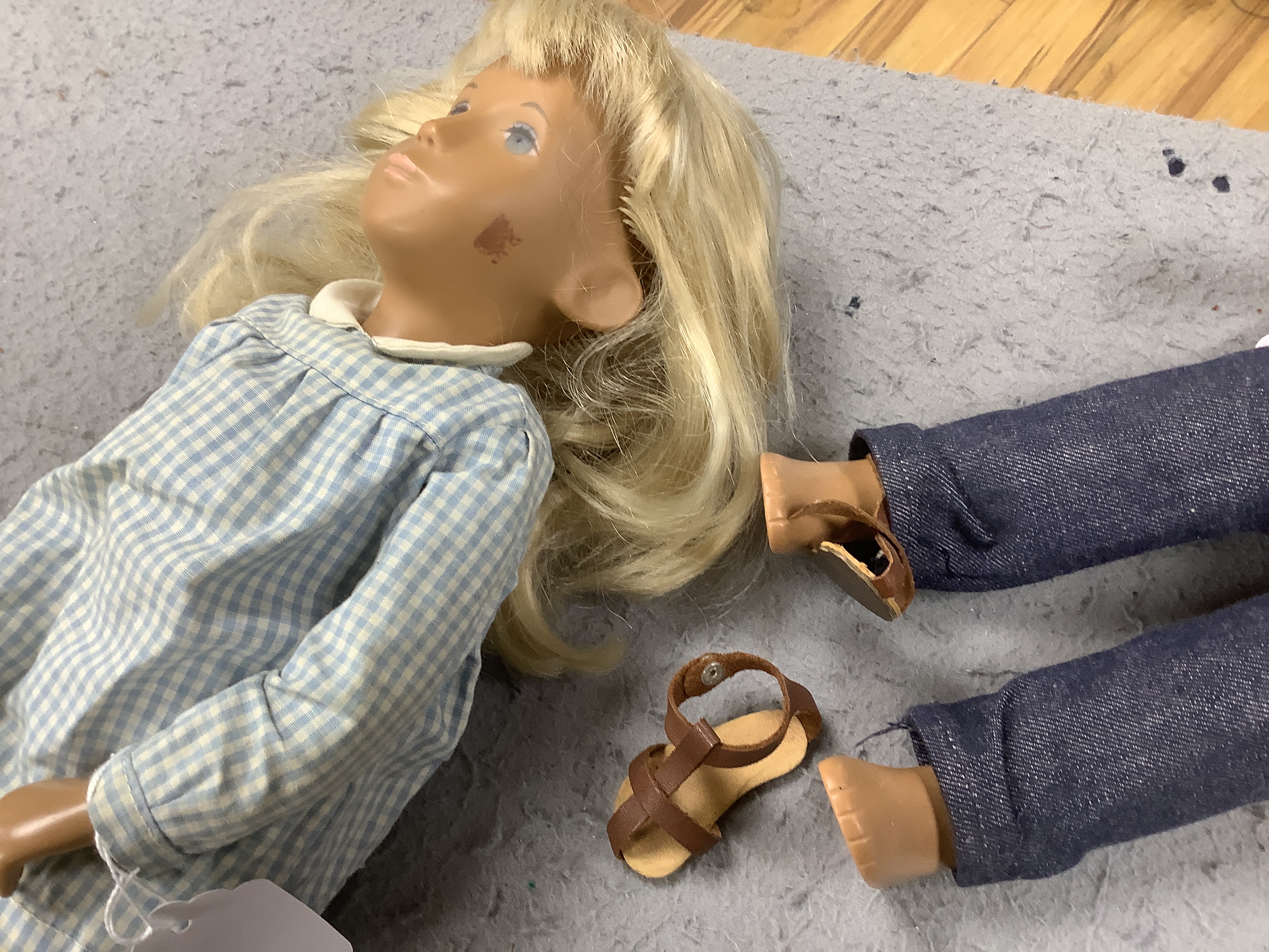 A Sasha Trendon Gingham girl, together with a Gregor boy